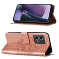 thumbnail image 2 of SaniMore Case for Motorola Moto G Stylus 2023 (6.5"), PU Leather Skin with Luxury Embossed Butterfly [Wrist Strap & Card Slots & Flip Kickstand] Full-body Shockproof Business Wallet Cover, Rosegold, 2 of 4