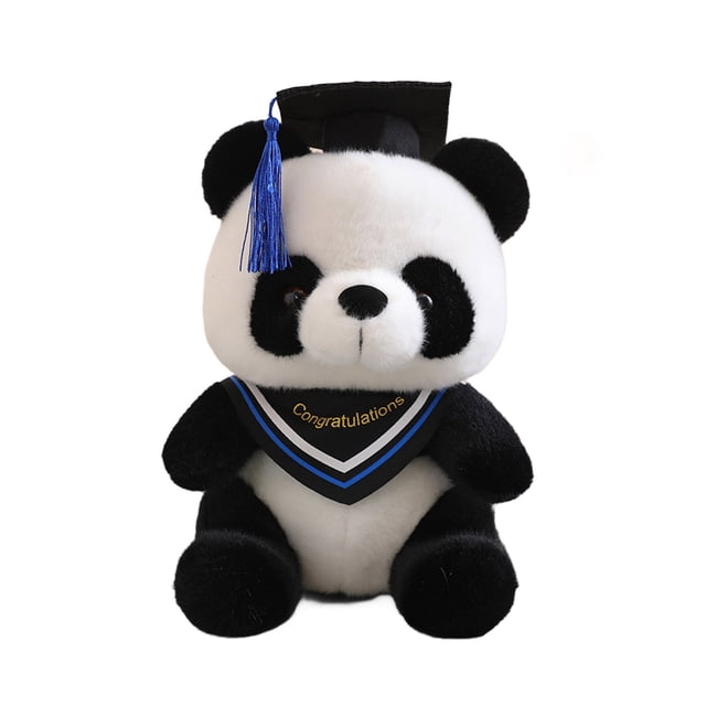 Juguete Conmemorativo De Graduación Bufanda De Médico Muñeco Panda Bufanda De Panda Juguete Decoración De Graduación Para La Temporada De Graduaciones