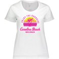 thumbnail image 3 of Inktastic Summer Enjoy the Sunshine Carolina Beach North Carolina Pink Women's Plus Size T-Shirt, 3 of 5