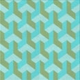 thumbnail image 1 of Ahgly Company Machine Washable Indoor Square Transitional Emerald Green Area Rugs, 7' Square, 1 of 7