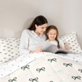 thumbnail image 5 of Manfei Coquette Bow 7pcs Queen Bedding,Fashion Bowknot Bedding Comforter Set Queen,Reversible, 5 of 7