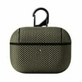thumbnail image 1 of K-Lion for AirPods (3rd generation) 2021 Fabric Case, Premium Woven Fabric Nylon Canvas(Cloth) Material Keychain Anti-Lost Key Strap Slim Fit Case for AirPods (3rd generation) 2021, Green, 1 of 9