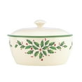 thumbnail image 1 of Cazuela con tapa Lenox 847117, porcelana, color marfil, para Navidad, 1 of 3