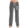 thumbnail image 2 of Stamzod Womens Pajama Pants Summer Cute Print Loose Sleep Pants Sleepwear Soft Casual Pajamas for Women Gray L, 2 of 6
