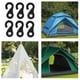 thumbnail image 3 of Camping Tent Hook S Shape Plastic Canopy Hook Elastic Cord End Buckle Tool Accessory 10pcs Hook Up - ANYOU, 3 of 5