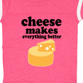 thumbnail image 4 of Inktastic Cheese Makes Everything Better Boys or Girls Baby Bodysuit, 4 of 5