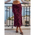 thumbnail image 5 of LMLYSoH Women's Long Floral Skirts Fashionable High Waisted Bodycon Going Out Fish Tail Mesh Skirt, 5 of 9
