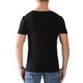thumbnail image 3 of Frontwalk Night Shirt for Men Loose Comfy Sleepwear Basic V Neck Top Solid Color Short Sleeve Loungewear Tshirts, 3 of 4
