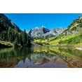 thumbnail image 2 of Highsmith, Carol 14x11 Black Ornate Wood Framed with Double Matting Museum Art Print Titled - Autumnal view of Rocky Mountain peaks called the Maroon Bells-Colorado, 2 of 4