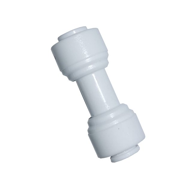Malida Conector de unión recta para purificador de agua, igual tubo de 1/4 pulgadas de diámetro exterior, empuje rápido para conectar el accesorio de plomería de plástico para sistema de filtro de agu