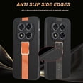 thumbnail image 4 of KADEM For Xiaomi Redmi Note 14 Pro 5G Case Leather TPU Acrylic Anti-Scratch Phone Cover - Orange, 4 of 5