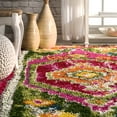 thumbnail image 3 of nuLOOM Shania Medallion Shaggy Area Rug, 2' 8" x 8', Multi, 3 of 3