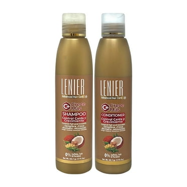 Lenier Crece Mas Shampoo 17oz   Conditioner 17oz   3 Processing Caps