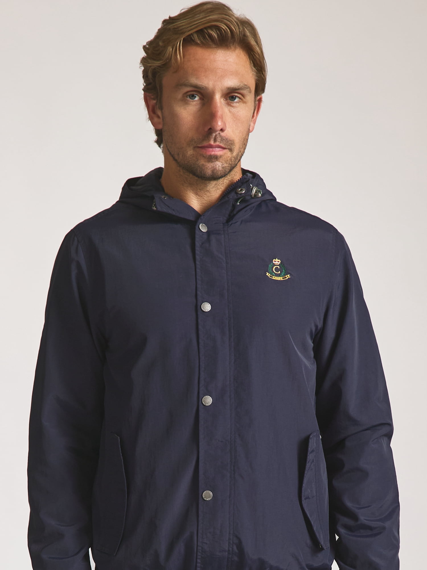 Chaps Men’s and Big Men’s Heritage Hooded Rain Jacket, Sizes S–2XL