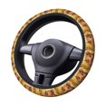 thumbnail image 2 of Vsdgher Cute Sunflower Guinea Pig Pattern Elastic Car Steering Wheel Cover,Car Wheel Cover Protector Car Accessory for Steering Wheel with a Diameter of 14.5"-15", 2 of 6