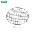 thumbnail image 3 of Uxcell Cooling Rack, 6.5" Round Stainless Steel Baking Rack with 20mm Legs for BBQ/Cooking/Roasting/Grilling/Steaming/Drying, Wire Cooling Rack for Baking [Silver], 3 of 7