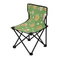 thumbnail image 2 of WOBOGO Adorable Star House Grenn Pattern Camping Chair Convenient Four Corner Backrest Folding Stool Can Hold Up to 220lbs, 2 of 8