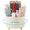 Beige-5slots, variant on Desk Organizer,360 Rotating Plastic Desk Pen Organizer with 7 Slots,Dual-Purpose Art Supply Pencil Cup for Office,Home（Blue）