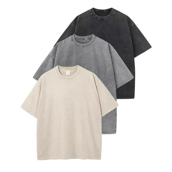 Camisetas oversize vintage Arssm, paquete de 3, talla 3XL