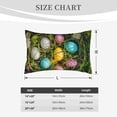thumbnail image 4 of Daiia colorful Easter eggs Pattern Bedding Waterproof Pillow Protector Zippered Queen – Bed Bug Proof Pillow Encasement-20"x30", 4 of 6