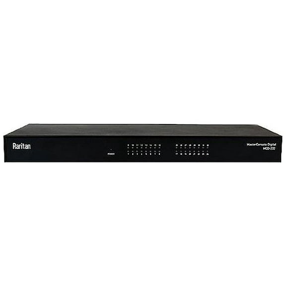 Raritan MCD-232 KVM Switchbox - 32 Computer(s) - 2 Local User(s) - 1920 x 1080 - 32 x Network (RJ-45) - 5 x USB - 2 x DVI - Rack-mountable - 1U