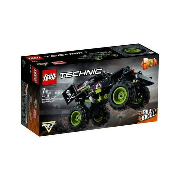 Lego Technic Kid's 2 in 1 Monster Jam Grave Digger Building Toy, 212 Piece
