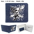 thumbnail image 2 of Cartera Gintamas con personajes de anime, delgada, plegable, multicolor, 2 of 3