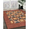 thumbnail image 2 of Ahgly Company Indoor Rectangle Abstract Bronze Brown Abstract Area Rugs, 7' x 10', 2 of 6