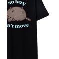 thumbnail image 4 of Pusheen Womens Black Short Sleeved T-Shirt, 4 of 5