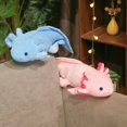 thumbnail image 4 of 45-80cm Kawaii Colorful Newt Plush Toy Stuffed Cute Axolotl Salamander Fuzzy Plush Fish Appeasing Long Pillow Cushion Kids Gift, 4 of 5