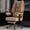 Brown, variant on ATMILD High Back Ergonomic Office Chair Big and Tall Leather Executive Computer Desk Chair with Footrest, White