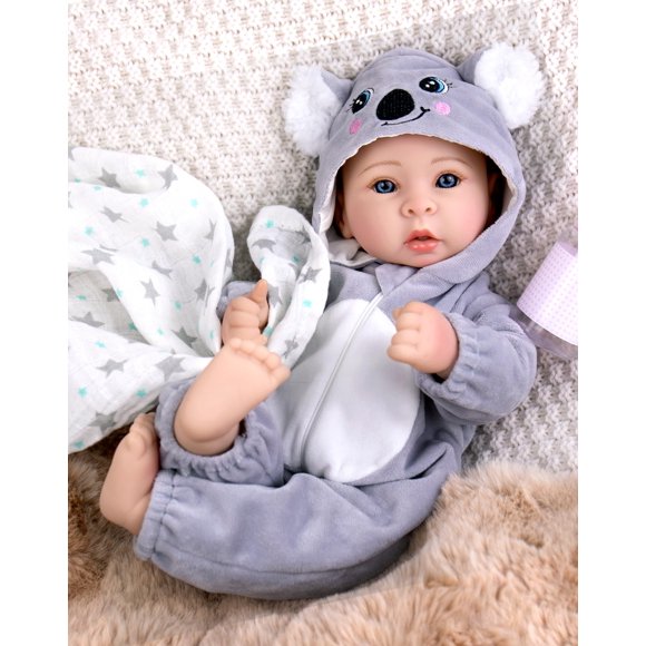 Muñeca Bebé Aori 43 cm Cuerpo Suave Realista