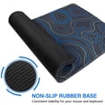 thumbnail image 6 of Blue Sea LinesLine Theme&nbsp;mousepad Gamingwaterproofwashable&nbsp;for Office Home Work GamingmousematRubber Base Mousepad with Stitched Edges 31.5x11.8inches, 6 of 7