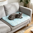 thumbnail image 3 of Dog Cooling Mat Summer Self-Cooling Pad for Small Medium Large Dogs Cats, Breathable Non-Toxic Pet Ice Blanket, Portable Automatic Cooling Bed for Kennel Sofa Bed Floor, Indoor Outdoor Use, 3 of 3