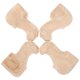 thumbnail image 5 of Sofa Replacement Legs Set Of 4Pcs Wooden Feet Furniture For Home Use Noise Reduction Beige European Style, 5 of 5