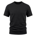 thumbnail image 4 of Heavyweight T Shirts for Men Summer Short Sleeve Crewneck Textured Loose Casual T-Shirts Stretch Solid Basic Tee Shirt, 4 of 8