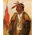 thumbnail image 2 of George Catlin 12x14 Black Ornate Wood Framed Double Matted Museum Art Print Titled: Ke-Chim-Qua, Big Bear (1830), 2 of 5