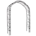 thumbnail image 6 of Kinbor 8' Black Metal and Steel Arbor, 6 of 8