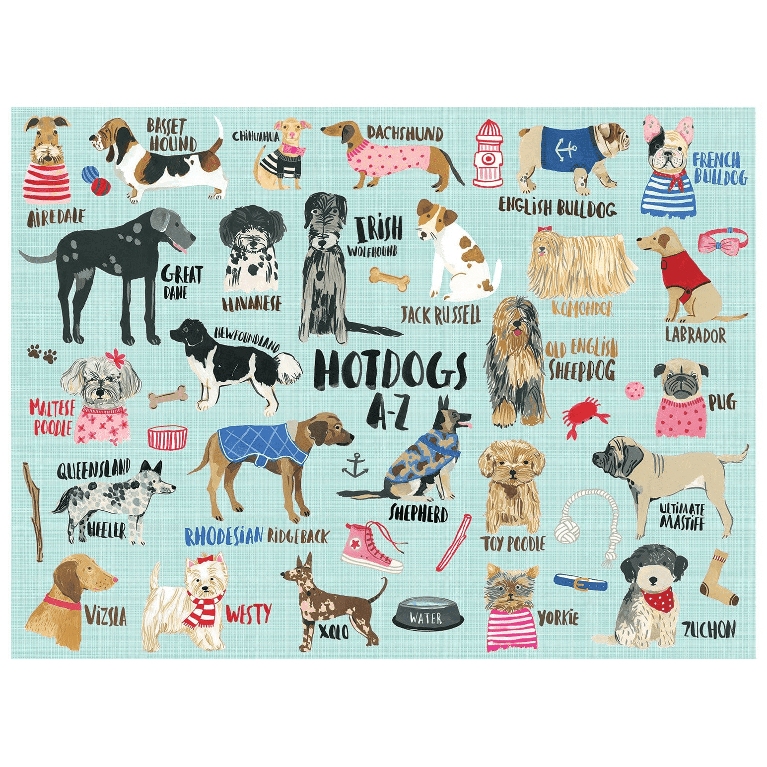 Hot Dogs A-Z 1000 Piece Puzzle (Other)