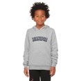thumbnail image 2 of Daxton Youth Unisex Pullover Cities State Hoodie Mid-Weight Fleece Sweater - Minnesota Heather Gray Navy,, 2 of 3