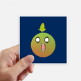 thumbnail image 1 of Lovely Cartoon Surprised Orange Happy Sticker Square 4inch Wall Suitcase Laptop Decal 8pcs, 1 of 1