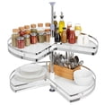 thumbnail image 6 of golytefs 28inch 2Tier Kidney Corner Cabinet Lazy Susan Adjustable Height for Blind Shelf, 6 of 9
