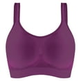 thumbnail image 6 of CFLVAEK Plus Size Womens Bras Comfort Wireless Push Up Bra Breathable Full Coverage Everyday Bralette Adjustable Strape Bralettes for Big Bust Purple XXXXL, 6 of 10