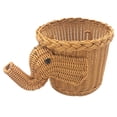 thumbnail image 2 of 2X Handmade Bamboo Elephant Wicker Picnic Basket Food Bread Camping Picnic Basket Bamboo Fruit Storage Basket, 2 of 7