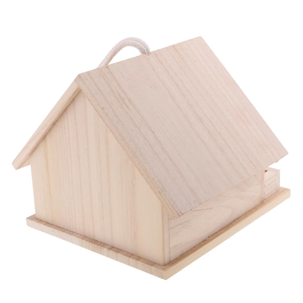 Rustic Wooden Bird Cage Birdhouse for Parrot Budgie Cockatiel House Hatching Breeding Cave also Gerbil Mice