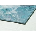 thumbnail image 4 of Woven Trends Contemporary and Modern Area Rug, 047 Galaxy Abstract, Extremely Durable and Stain Resistant, Stylish with Non-Skid Rubber Backing (Aqua, 8' x 11'), 4 of 5