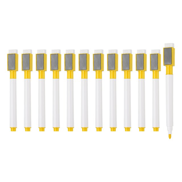 Magnetic Whiteboard Pen, 0.5-1mm Fine Tip Dry Erase Rose Red Markers, 12 Pcs