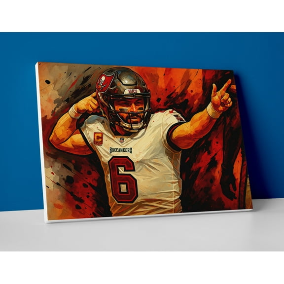 Baker Mayfield Bucs Poster or Canvas Wall Art
