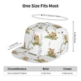 thumbnail image 2 of Adjustable Baseball Cap, Capybara Plant Flat Bill Trucker Flat Brim Hats Dad Hat for Men Women - Snapback Hat Adjustable Size, 2 of 7