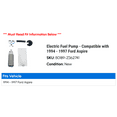 thumbnail image 2 of Electric Fuel Pump - Compatible with 1994 - 1997 Ford Aspire 1995 1996, 2 of 2